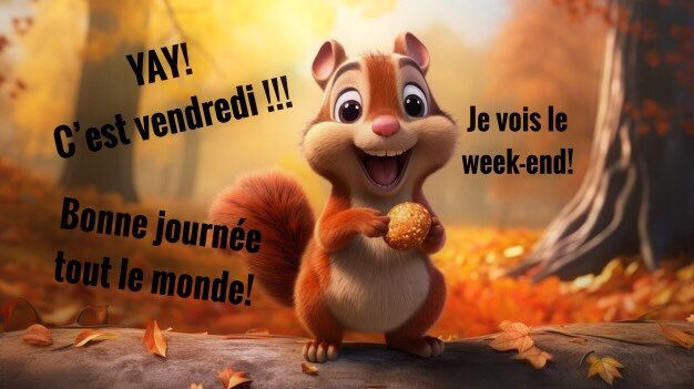 colombinepier's tweet photo. Bon vendredi tout le monde!🐿️🥜🌰
#IlFaitFroid🥾🧤🧦🧣
#ligue_des_optimistes https://t.co/k5KvmXMdYw