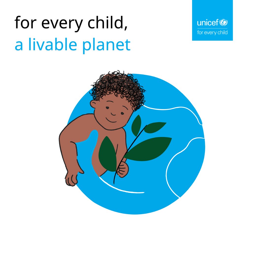 Children and young people have the right to a safe and livable planet.  
 
On #WorldChildrensDay and every day, UNICEF stands with them, urging leaders to listen and take urgent #ClimateAction. The climate crisis is a child rights crisis. 
 
#ForEveryChild, a clean planet.