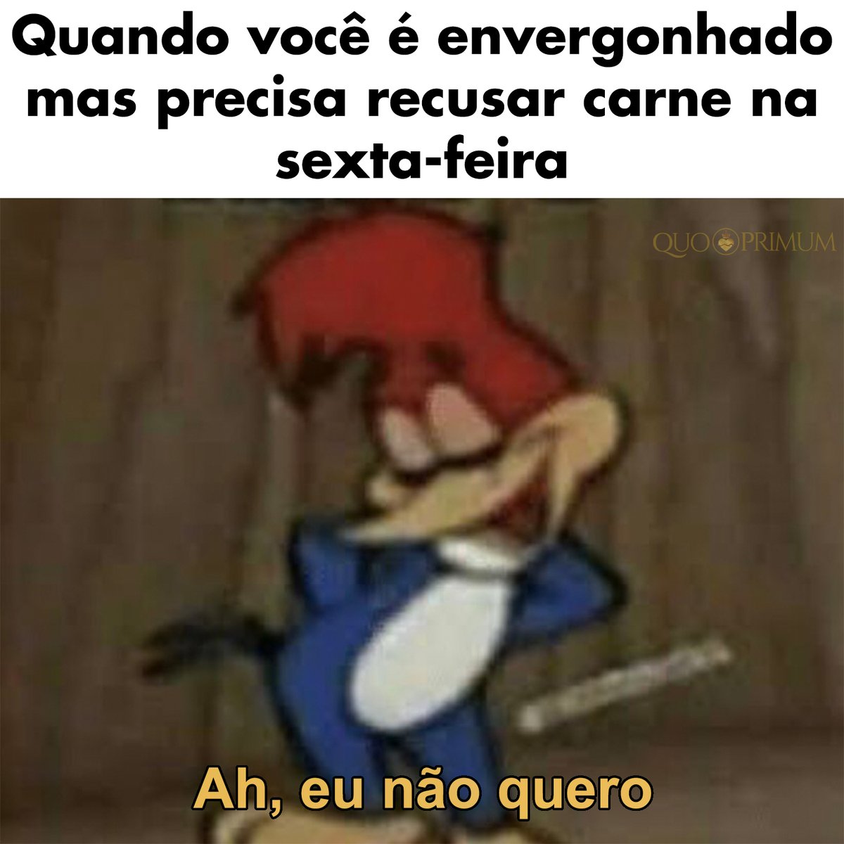 quo_primum's tweet photo. Eu sei, às vezes bate aquela vergonha, mas hoje é sexta-feira sem carne! Sem beicinho ein 😀 https://t.co/1DUBhiAGu4