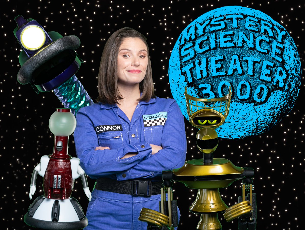 MST3K's tweet image. #MakeMoreMST3K is in its final days, and we need your help if you want season 14 to exist! Help us reach our goal today! showmaker.mst3k.com/makeseason14 #MST3KTurkeyDay @emily_k_marsh
