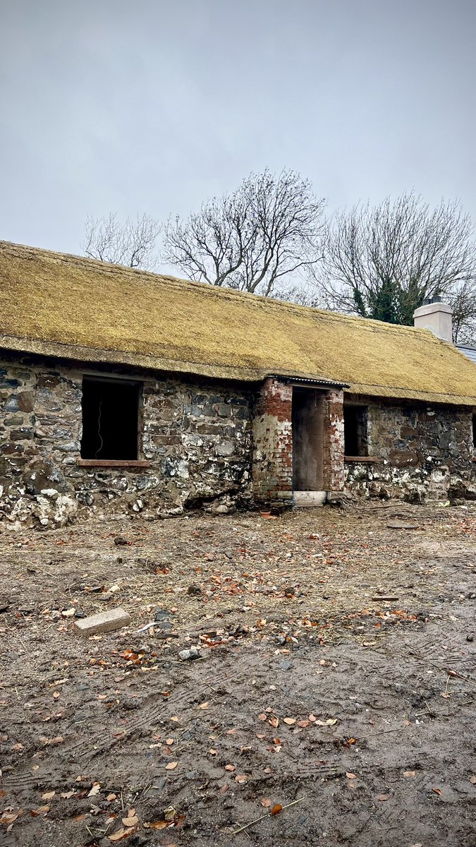 Site visit… this going to be a cracker! #thatchcottage #ireland #listedbuilding