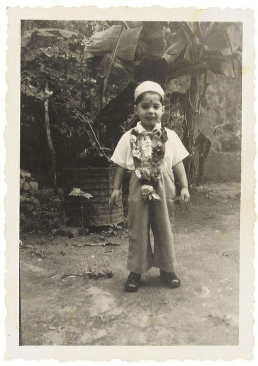 Farrokh Bulsara as a child in Zanzibar in the 1950s.  Farrokh would go on to become one of the most Internationally celebrated singers of all time, known by his stage name Freddie Mercury. Mercury died 32 years ago today in London.