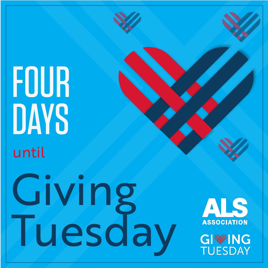 Trying to avoid the Black Friday chaos? Get started on your Giving Tuesday plans! Support The ALS Association on Giving Tuesday to give help and hope to those battling ALS.
Donate Today: bit.ly/Giving-Tuesday…