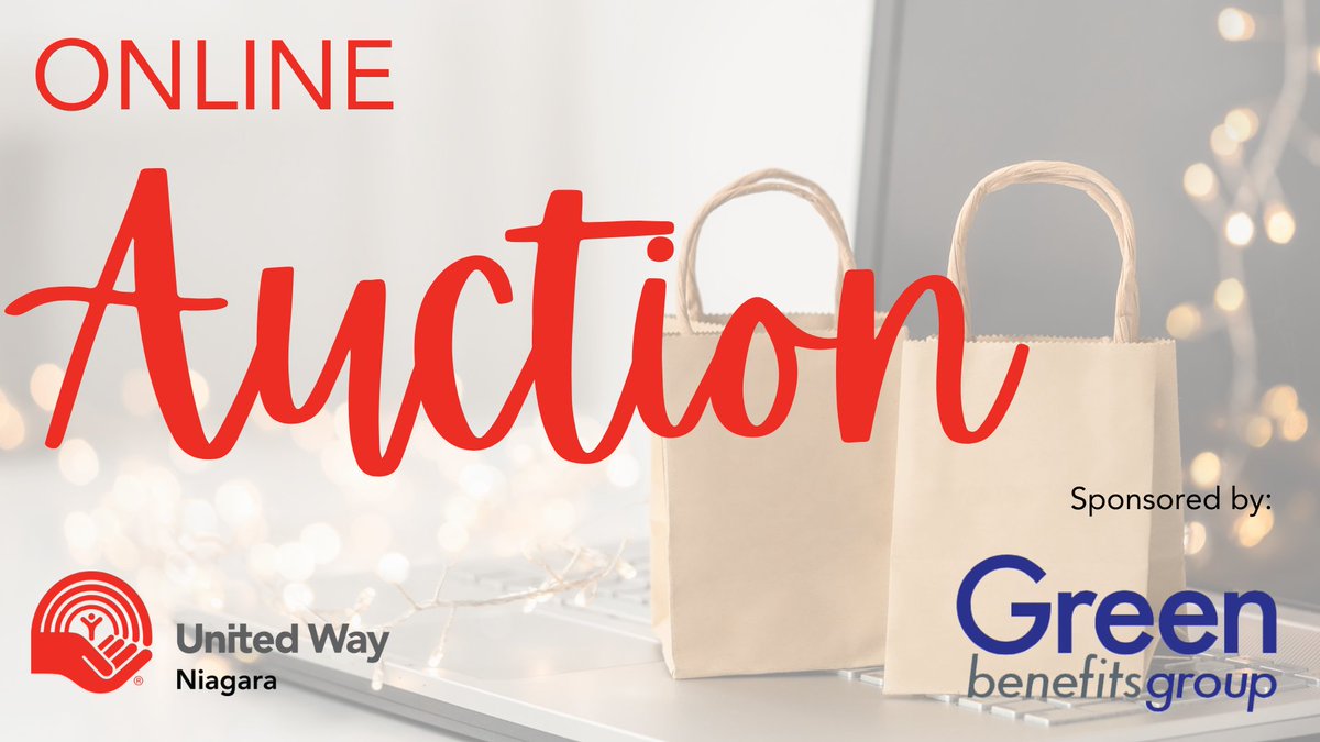 UWNiagara's tweet photo. And we're off! Don't forget to bid early and often in the United Way Niagara Online Auction! Tons of amazing items are up for grabs, and all proceeds support our fundraising campaign. Cross some loved ones off your holiday shopping list early.

https://t.co/IbDZivwa6S https://t.co/7iXubn5ddj