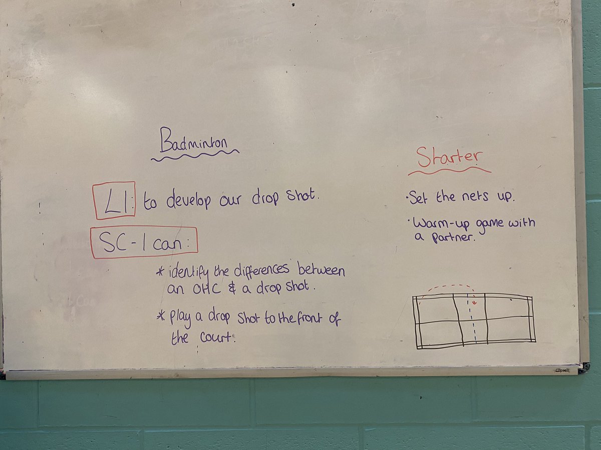 A very successful second observation ✅ Adopting a more TGfU style approach has definitely working great with this s2 class🏸 The girls were brilliant today🤩 <a href="/Grange_Academy1/">Grange Academy</a>