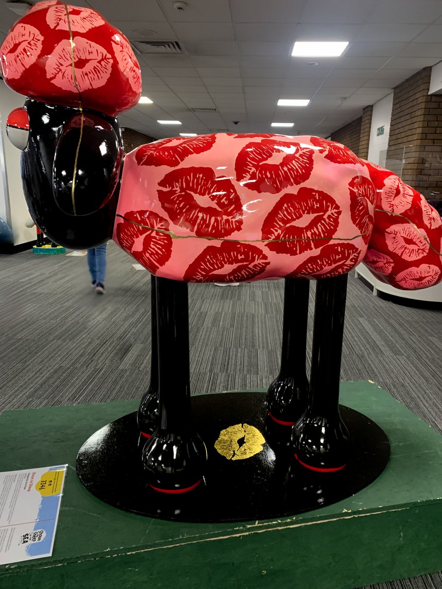 Shaun Le Sheep is back! 💋

It's been quite the journey for Shaun Le Sheep but thanks to the hard work of <a href="/martletshospice/">Martlets Hospice</a> and <a href="/sarapopeartist/">Sara Pope</a> he has had a brilliant transformation using a technique called Kintsugi.

Shaun Le Sheep is now back with the rest of his flock and can