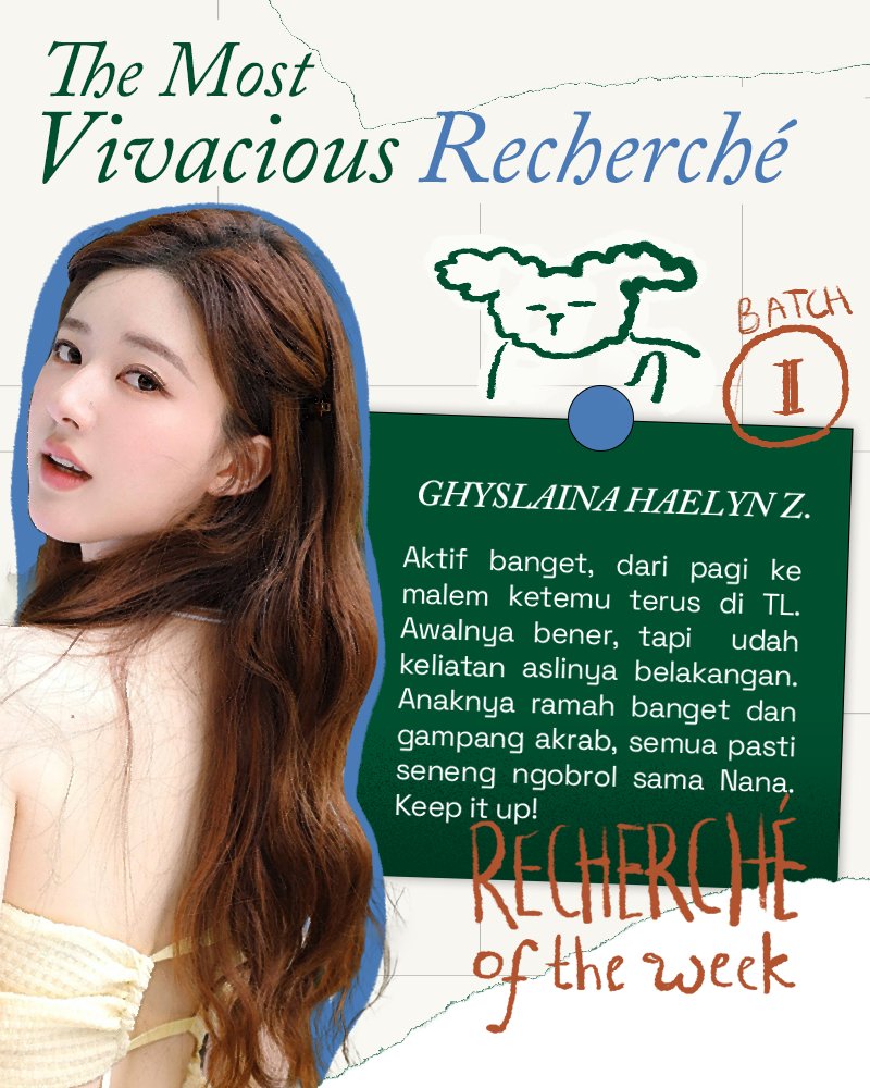herewithely's tweet photo. ㅤ
ㅤ
               Vivaciously blooming,
     The Most Vivacious Recherché:
 
            𝗚𝗵𝘆𝘀𝗹𝗮𝗶𝗻𝗮 𝗛𝗮𝗲𝗹𝘆𝗻 𝗭𝗵𝗼𝘂

ㅤ https://t.co/g4LA4ByM6Y