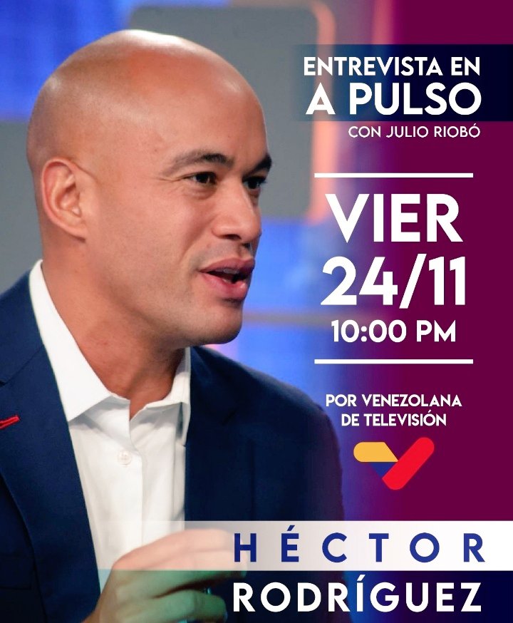 ¡IMPERDIBLE!

Hoy entrevista exclusiva a las 10pm. Con nuestro Gobernador <a href="/HectoRodriguez/">Héctor Rodríguez C.</a> por <a href="/VTVcanal8/">VTV CANAL 8</a>
<a href="/NicolasMaduro/">Nicolás Maduro</a>
#ElEsequiboEstáDeNuestroLado