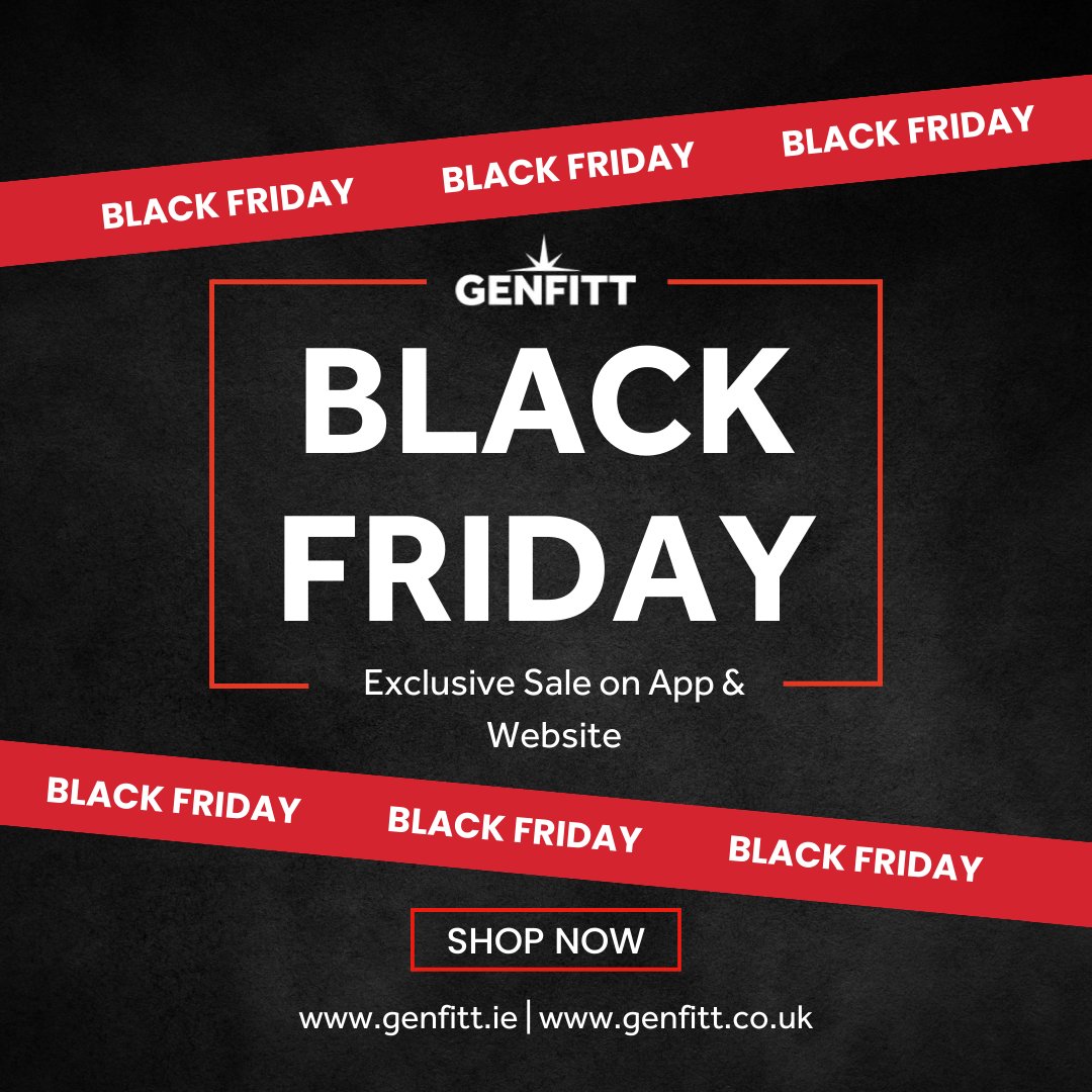 genfitt's tweet photo. Genfitt's Exclusive Black Friday offer is NOW LIVE! Access it now on our website and App. 🖤
👉 Enjoy discounts when you bulk shop, or grab 10% off orders over 200 GBP/EURO using the Portal X app. Download now - https://t.co/vF4NkOpCh5
👉Hurry, Get offer - https://t.co/f2DaXg0eNc https://t.co/qmWPPtIWij