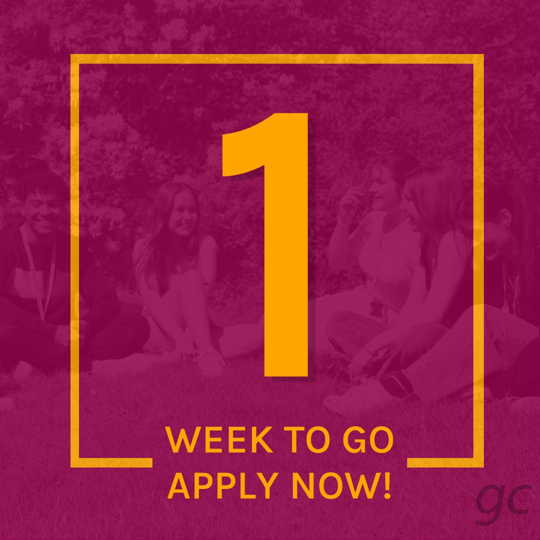 There's just one week to go until our application deadline! If you are yet to apply to Greenhead College, please ensure you submit your application by Friday 1 December 2023. Apply now via greenhead.ac.uk #BeExceptional