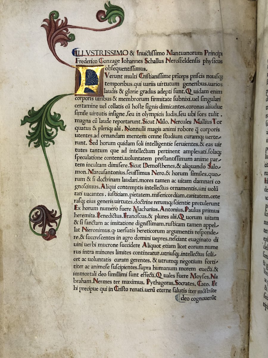 DU_Collections's tweet photo. A treat from the @ushawdurham incunable collection. Historia ecclesiastica by Caesarea of Eusebius, a chronological account of the development of Early Christianity. Most notable for being the first full length historical narrative written from the Christian point of view. https://t.co/TK3PIub7jX