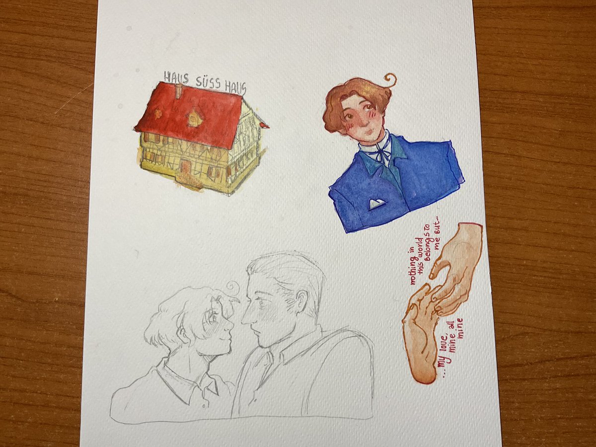I hope i paint with watrcolor again tomorrow