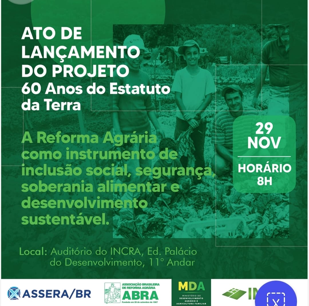 Servidores do Incra comemoram os 60 anos do Estatuto da Terra com ato político e lançamento de novo projeto
sindsep-df.com.br/servidores-do-…