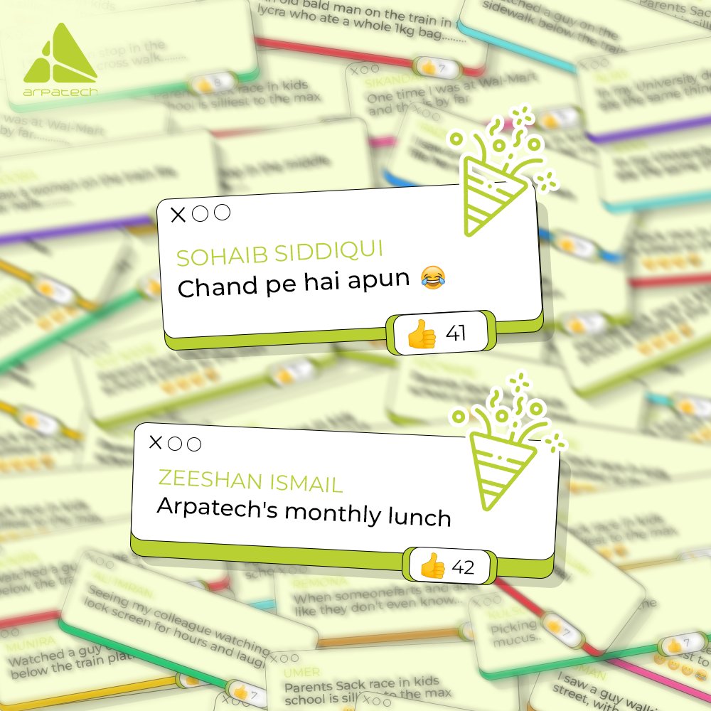 's tweet image. So, we have two winners, Shoaib Siddique and Zeeshan Ismail, for the last two weeks of our "Friday Funday" activity.

Many congrats to the two ‘bright’ winners for getting the exciting gift hampers!

.

.

.

#FridayFunday #FunAndFrolic #Celebrations #Congratulations #GiftHampers