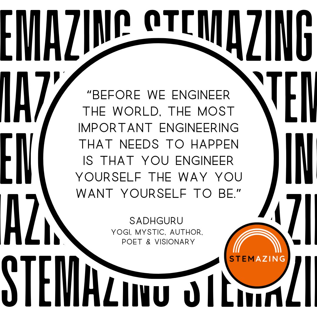 STEMAZING1's tweet photo. #PhilosophicalFriday | #STEMAZINGQuotes | #BeSTEMAZING | #QuoteOfTheDay | #STEMQuotes | #MotivationalQuotes | #SadhguruQuotes | #STEM | #Science | #Technology | #Engineering | #Mathematics | #Engineer | #Yogi | #Mystic | #Author | #Poet | #Visionary | #Sadhguru 🧡 https://t.co/OLdDCfW3ey