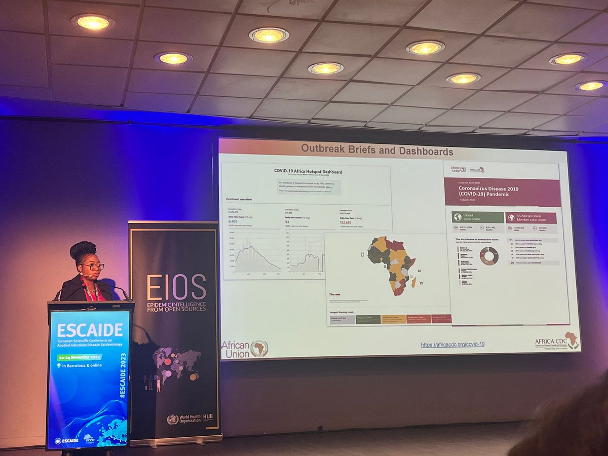 kyengte2's tweet image. Always an opportunity sharing the @AfricaCDC experience on #EpidemicIntelligence including the use of #EIOS in improving early detection for the continent #ESCAIDE2023