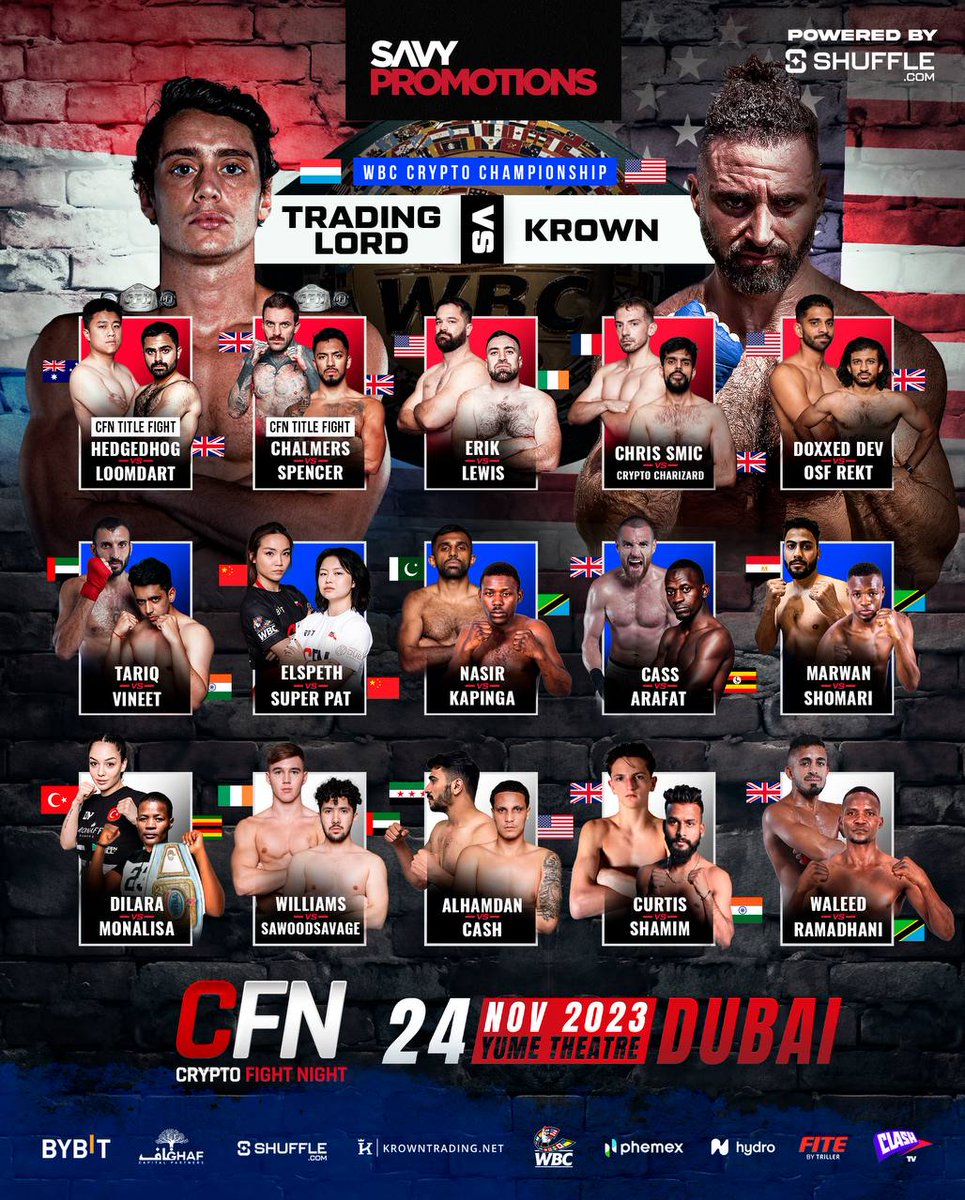 About to start!🚀 

Check out the #fights and the start times across the world. 

If you're not in #Dubai for the event, watch it #live for free👇 
bit.ly/3uoqfIe 

#FightNight #GTH #LetsGo