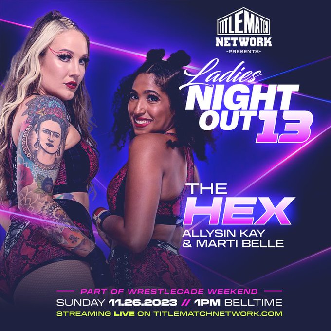 On our way to WrestleCade &amp; so HEXcited to see you all! 🖤 https://t.co/LTaXL0PXgE