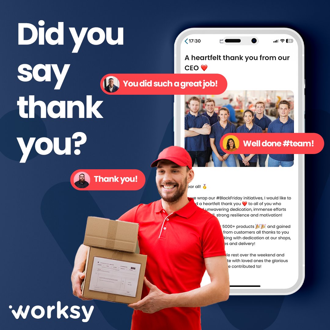 #BlackFriday çılgınlığını hepimiz seviyoruz: sonuçta güzel bir indirimi kim sevmez? 🛒 
 
Ancak Black Friday'in gerçek kahramanları çoğu zaman hak ettikleri takdiri görmüyor 💔 

Bir teşekkür bile, çalışanların görüldüklerini, değerli olduklarını hissetmelerini sağlayabilir🎉💙