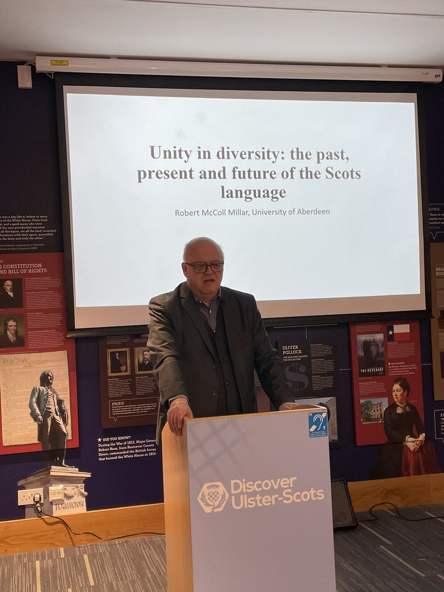 Delighted to have @RobertMcCollMil talking about the diversity within the Scots Language as part of #LeidWeek. ‘We spend too long focusing on the differences between dialects, instead of what they share’