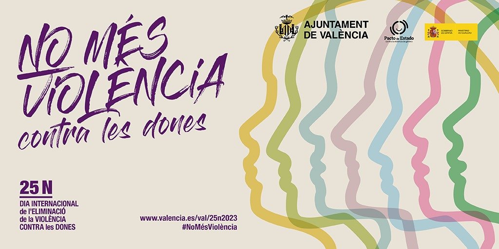 AjuntamentVLC's tweet photo. 🟣#València dona suport a la commemoració del #25N amb diverses accions i activitats lúdiques i de denúncia baix el lema #NoMésViolència
👟La marxa per la #igualtat🥁i l'#IgualmentFest als #JardinsdeVivers són els esdeveniments centrals de la programació
🔗https://t.co/Za8iCndtZD https://t.co/IWwGuFOoqY
