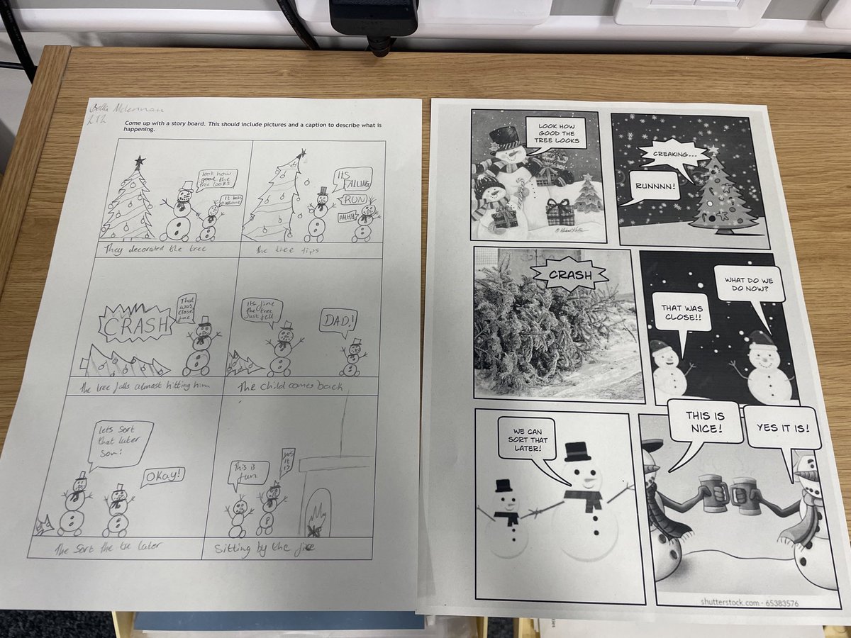 MissGill7's tweet photo. some excellent examples of comic strips from 2I2 ICT 🤩 @ElginHighHT https://t.co/Q0UyPGq5cS