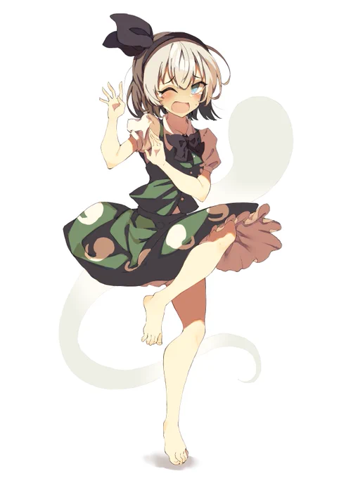 怖がりな妖夢ちゃん!「ひゃんっ!!おばけ......?」#11月24日はいい庭師の日 #東方Project 