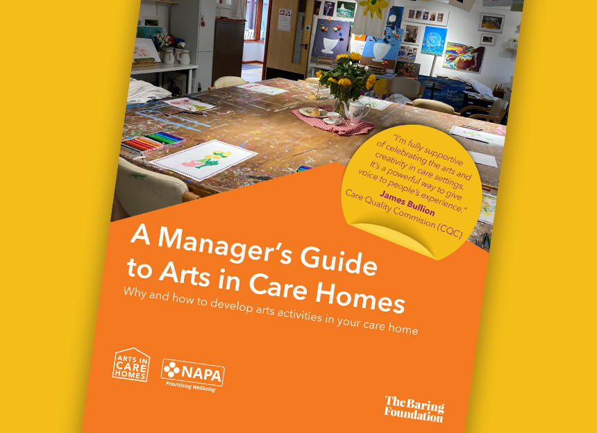 Do you want to encourage more arts activities in your care home? Get hold of our new resource: A Manager's Guide to Arts in Care Homes, which emphasises how evidence of arts engagement can support the six key evidence categories for @CareQualityComm. bit.ly/40QFdTE