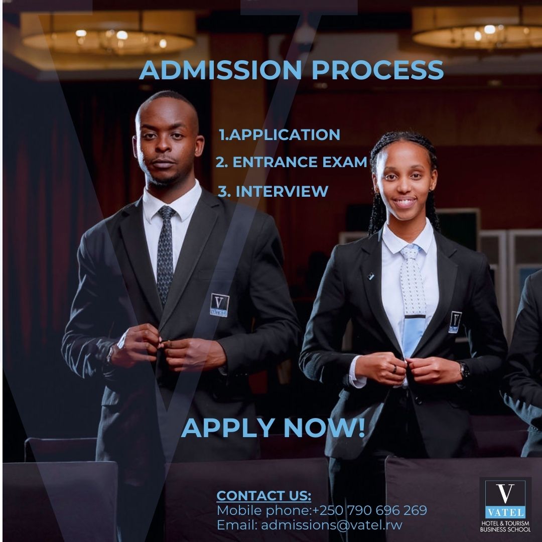 VatelRw's tweet photo. Enrolment for March 2024 is Open.
Limited space, Apply NOW.
Take the first step to joining the leading hospitality management school in the world.
Contact us on WhatsApp at: +250 790 696 296 and begin your journey as a leader!
#MeetVatelStudents
#ApplyToVatelRwanda
#StudyAtVatel https://t.co/7QElVwGe5V