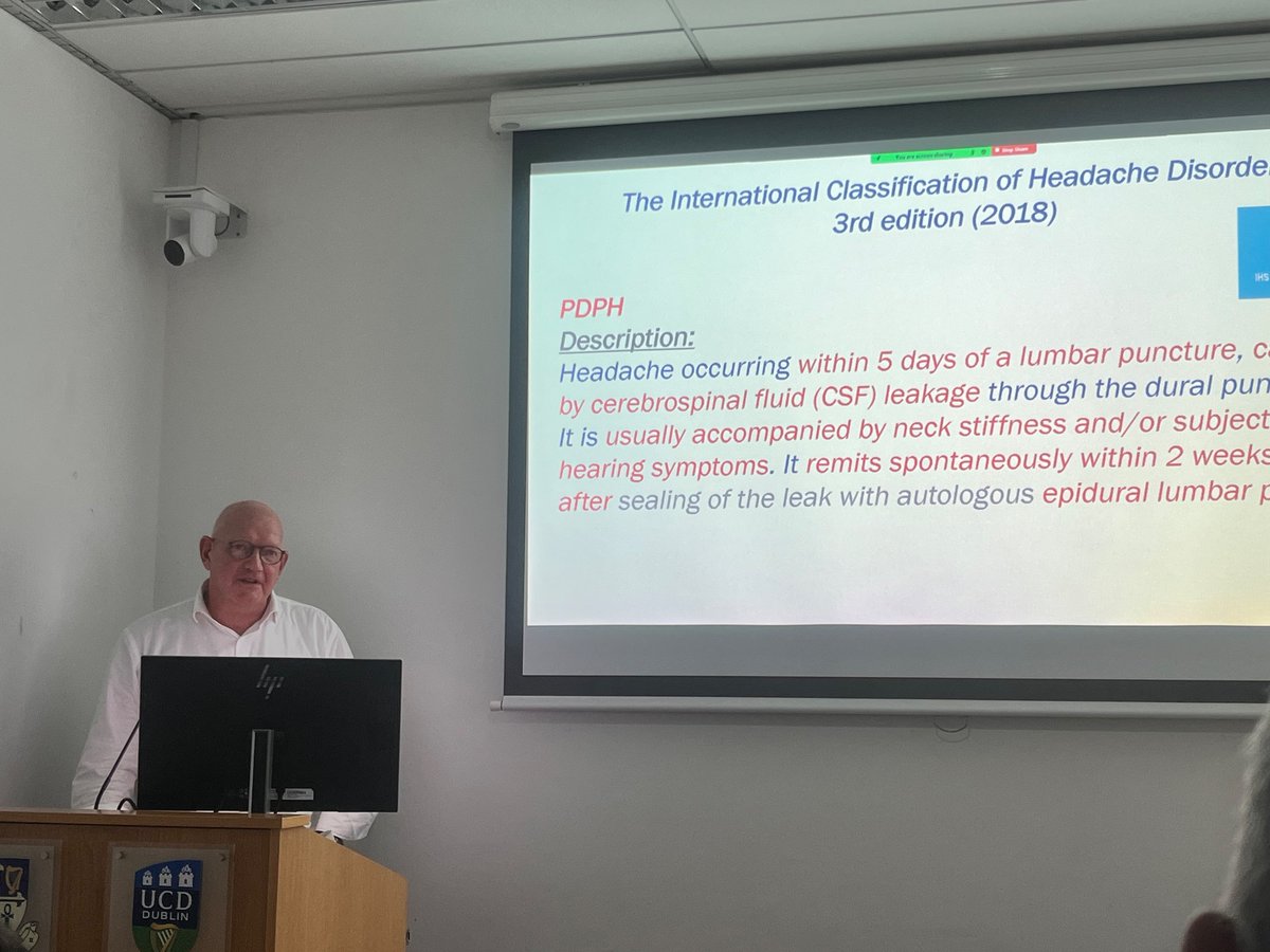 ISOA_Ireland's tweet photo. Prof Dewandre is taking us through management of PDPH
#ISOA23 https://t.co/wWFlIC64jO