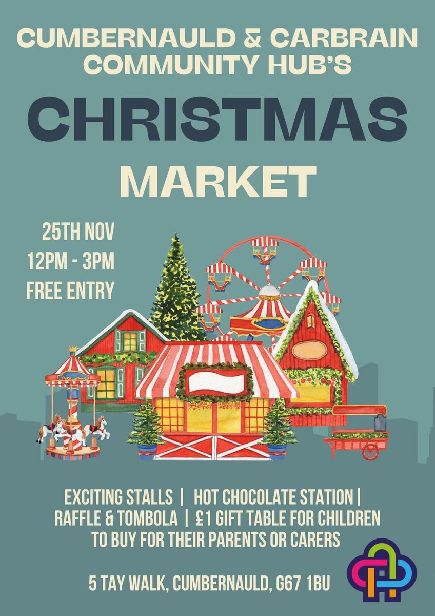Lanarkshire Carers (@lan_carers) on Twitter photo <a href="/CarbrainH/">Cumbernauld & Carbrain Community Hub</a> are holding their Christmas Market tomorrow Saturday 25 November 2023 from 12pm - 3pm at their Hub in Cumbernauld.
There will be a variety of exciting stalls featuring handcrafted goodies, unique gifts, and seasonal treats. <a href="/CarbrainH/">Cumbernauld & Carbrain Community Hub</a> are holding their Christmas Market tomorrow Saturday 25 November 2023 from 12pm - 3pm at their Hub in Cumbernauld.
There will be a variety of exciting stalls featuring handcrafted goodies, unique gifts, and seasonal treats.