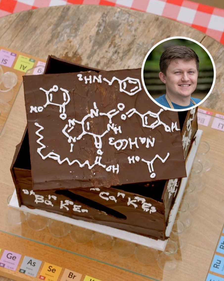 NCanagarajah's tweet photo. From the @uniofleicester @Leicesterchem lab to the final of @BritishBakeOff – what a journey it has been for our very own @joshpsmalley. We are very proud of his impressive creations. Good luck for the final, Josh!
#GBBO #bakeoff https://t.co/IOOuk8prvA