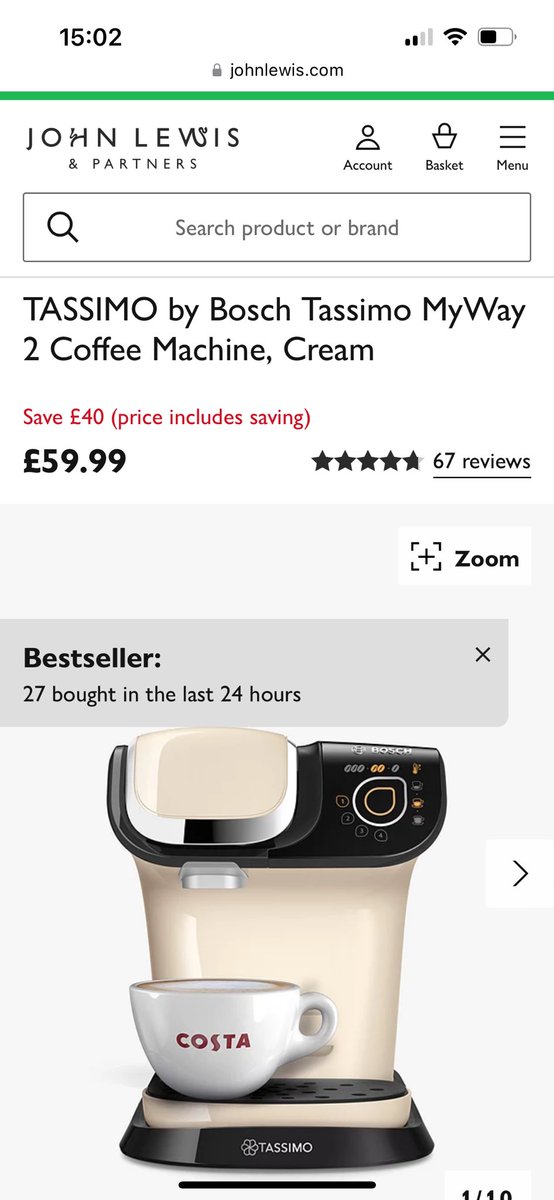stevegell's tweet photo. @JohnLewisRetail #JLBlackfriday this would be very nice https://t.co/Wuf2E2ZxPS