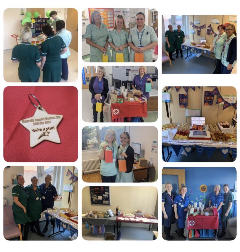 SMH Midwife Retention Team (@smhmwretention) on Twitter photo It’s the RCM Maternity Support Worker celebration day today. Our teams across the MCS have had a lovely day celebrating all of our wonderful and hardworking support workers. 🎉❤️
<a href="/BevOConnor58/">Bev O'Connor</a> <a href="/esme__b/">Esme 💙</a> <a href="/SarahOwenRM/">Sarah Owen MFT</a> <a href="/BambinoBambina/">Sarah</a> <a href="/emvcoulton/">Emma coulton</a> <a href="/MFT_SaintMarys/">Saint Mary's at MFT</a> <a href="/kathymurphy0/">Kathy Murphy</a> It’s the RCM Maternity Support Worker celebration day today. Our teams across the MCS have had a lovely day celebrating all of our wonderful and hardworking support workers. 🎉❤️
<a href="/BevOConnor58/">Bev O'Connor</a> <a href="/esme__b/">Esme 💙</a> <a href="/SarahOwenRM/">Sarah Owen MFT</a> <a href="/BambinoBambina/">Sarah</a> <a href="/emvcoulton/">Emma coulton</a> <a href="/MFT_SaintMarys/">Saint Mary's at MFT</a> <a href="/kathymurphy0/">Kathy Murphy</a>