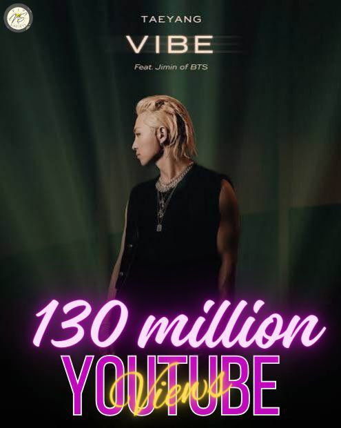 [ VS : ACHIEVEMENT 🌞 ] VIPs OUR @Realtaeyang ACHIEVED 130 MILLION MV VIEWS @YouTube FOR VIBE feat. #Jimin 🎊🎉🥳 #TAEYANG #빅뱅 #태양 DONT FORGET TO STREAM 🔗 youtu.be/cXCBiF67jLM DONT FORGET TO STREAM WITH US AT THE VIP CHANNEL @STATIONHEAD 🔗 stationhead.com/vipsociety2006