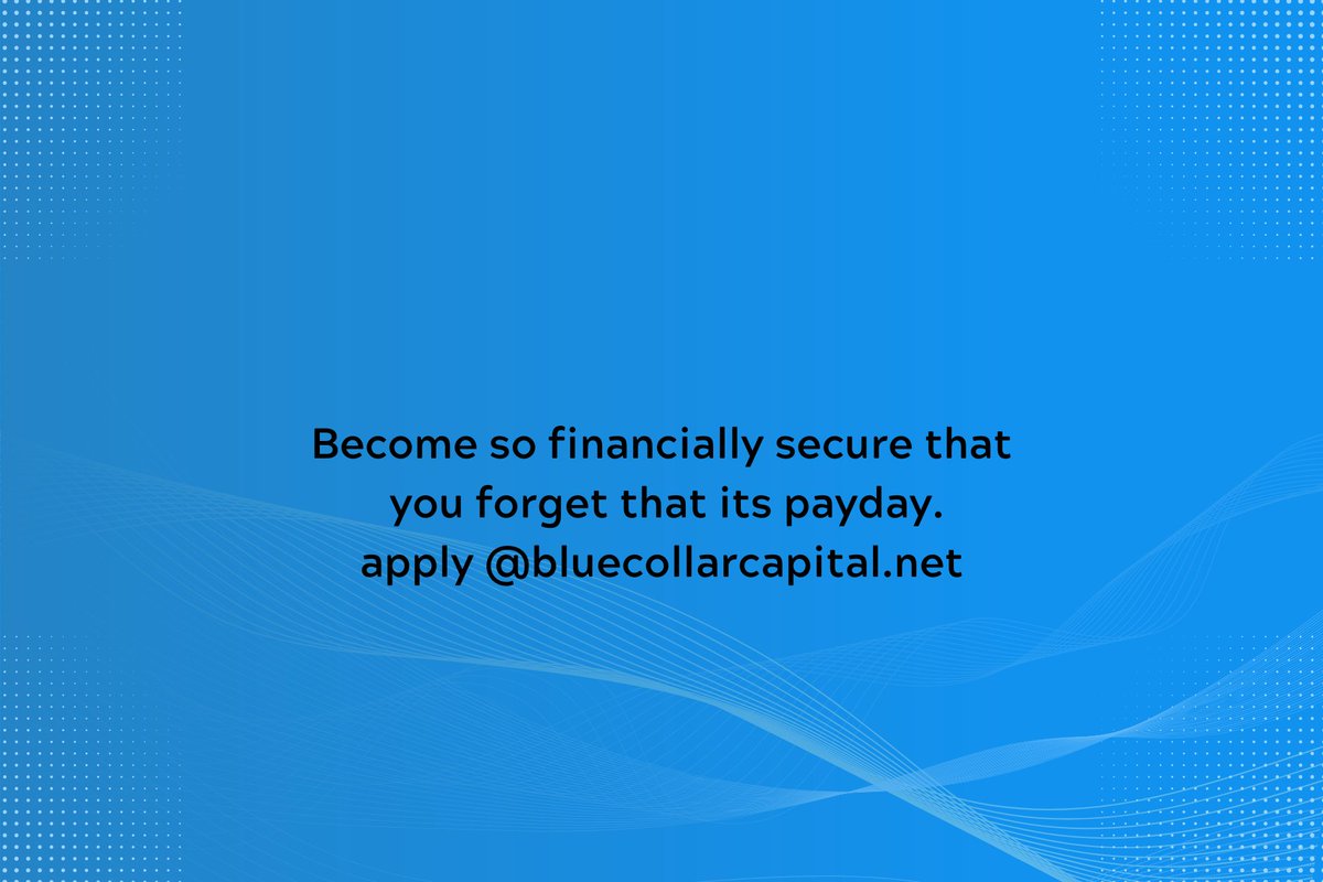BlueSolutionsCo's tweet image. - No Minimum Credit
- Get FUNDS for your business in 24 hours or less
- Get up to 2 million
Just visit our website for more info
BLUECOLLARCAPITAL.NET