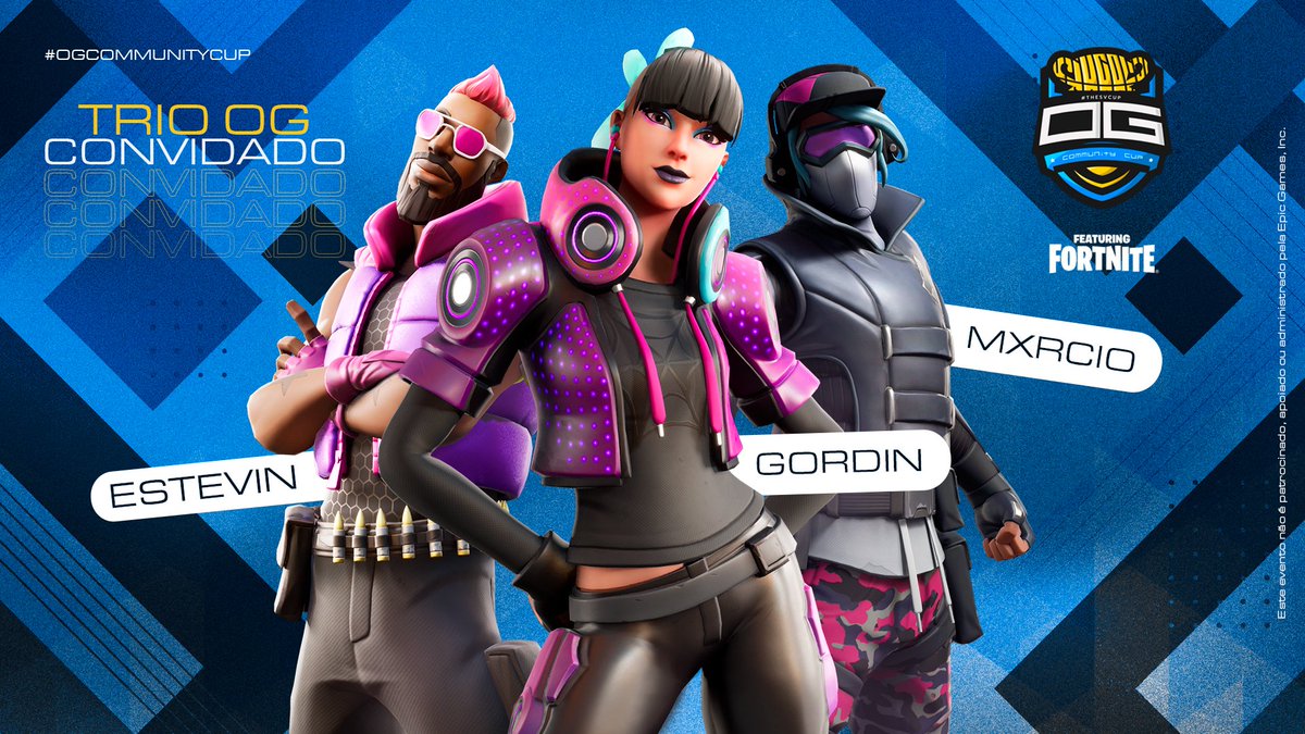 TheSVCup's tweet photo. Esse TRIO OG é absurdo de nostálgico, @estevinfn, @gordinn9j e @Mxrcio se juntam em busca dos US$6.000,00 na grande final da #OGCommunityCup.
Qual o outro PRO você gostaria de ver? https://t.co/AKjeJ8bqpl