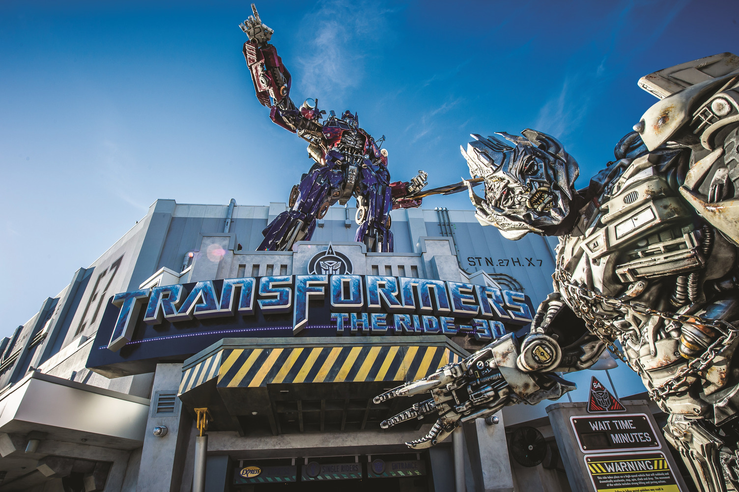 Transformers The Ride Sign Transformers The Ride Logo