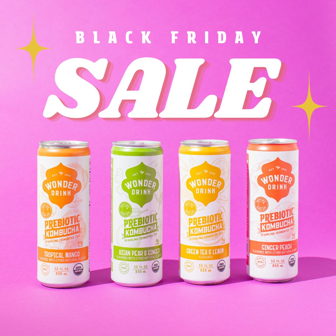 It's Black Friday! Save 50% on your entire order from our website! Use code BOOCHFRIDAY23 at checkout and stock up on gut-health goodness. 
ow.ly/oCEG50Q6gGv

#blackfriday #cybermonday #sale #kombucha #guthealth 

Sale ends 11/27/23 at 11:59pm EST.