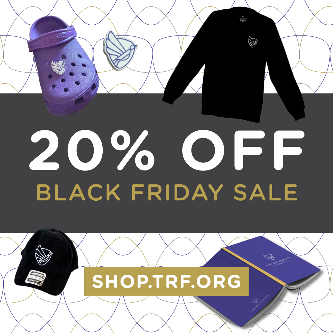 Purchase with purpose this #BlackFriday & #CyberMonday! 🛍 EVERYTHING is 20% OFF in the TRF shop! Shop exclusive TRF-branded merch, Imagine Dragons autographed items and more at shop.trf.org. Sale ends Tuesday, Nov. 28 at 11:59PM PST. No code necessary.