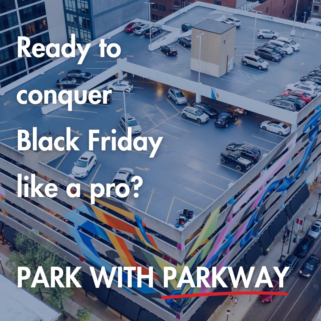 Holiday shopping doesn't have to be a hassle! Park with ease this season and choose Parkway: ow.ly/hQrK50Q1Iqe 

#ParkwayParking #BlackFridayDeals #HolidayShopping