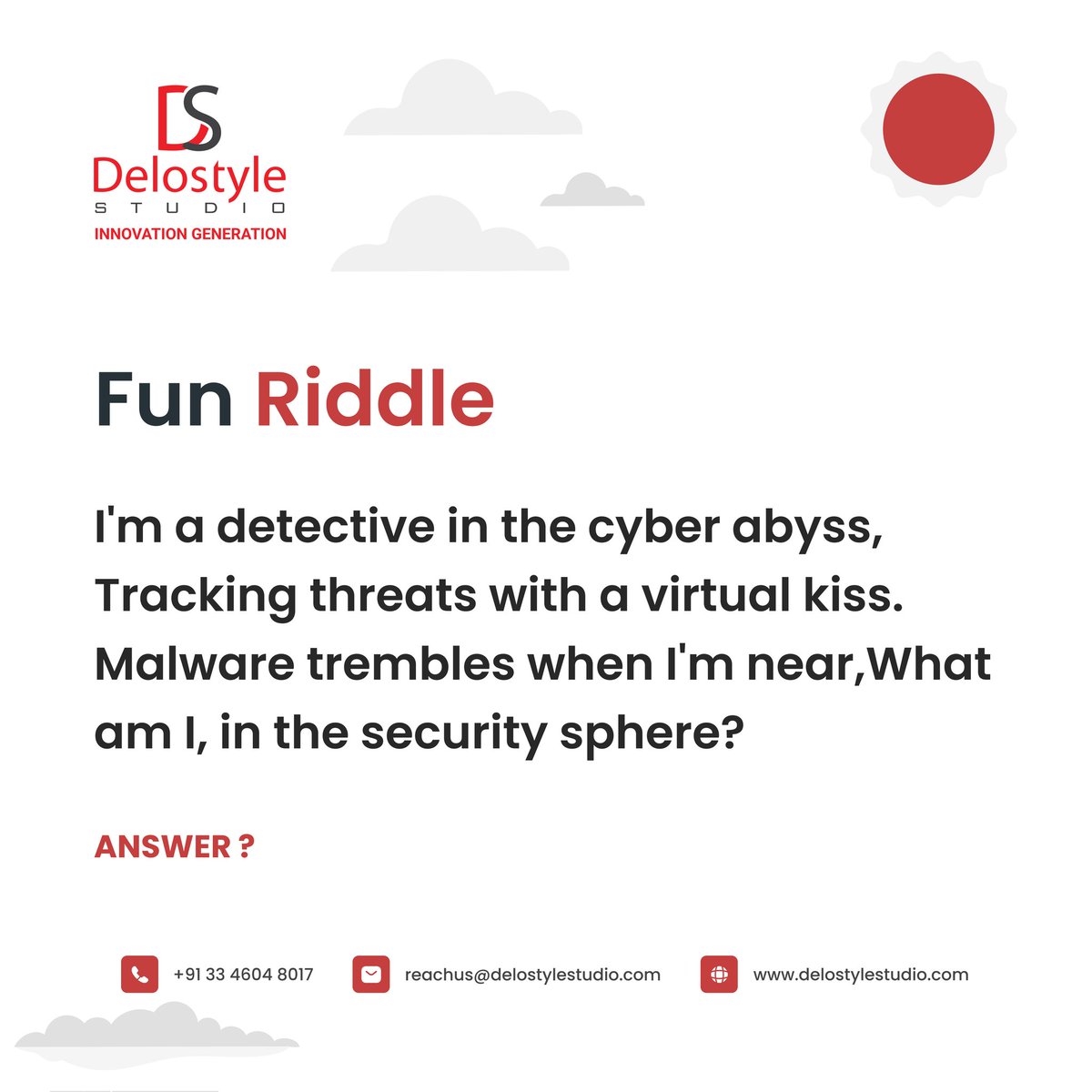 Guess what I am.
Any idea?
.
.
.
.
.
.
.
.
.
#funriddle #itmanagement #ittech #itservices #softwaredevelopment #developmentcompany #service