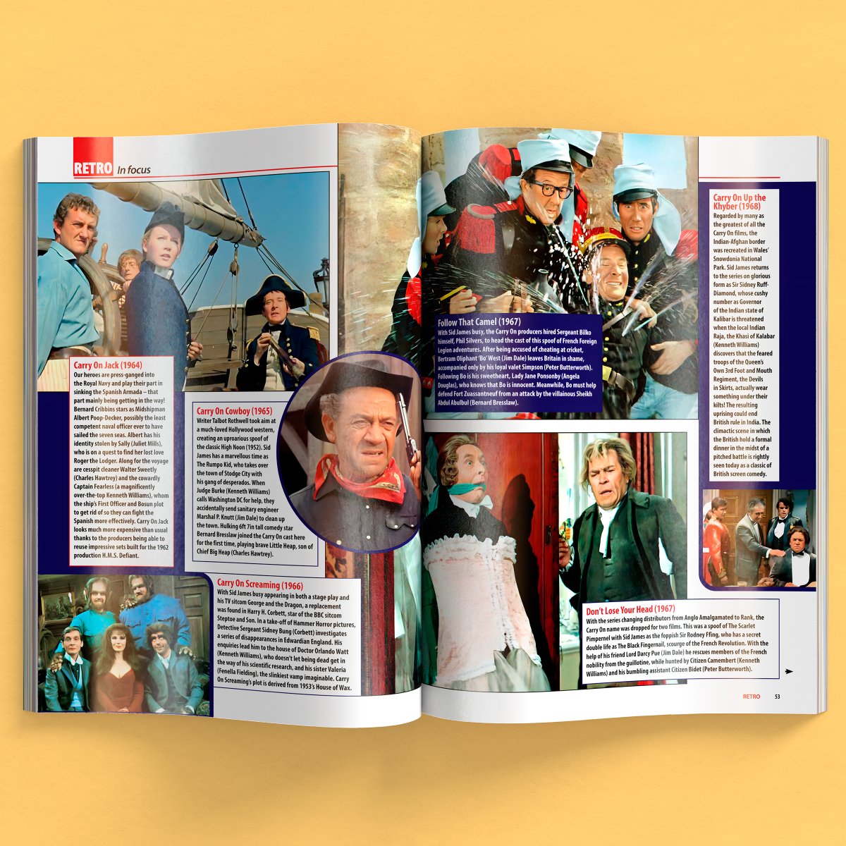 FonthillMedia's tweet photo. ๐ฐ๐๏ธIan Fryer's absolutely superb "@CARRYING ON: THE CARRY ONS AND @FILMS OF PETER ROGERS AND GERALD THOMAS" is featured across 4 pages in this month's edition of @RetroYours - check it out!
Book info๐๐ผ https://t.co/DkSqTj20vs
#carryon #britishcomedy #carryonfilms #carryons https://t.co/kuI1PKRCeB
