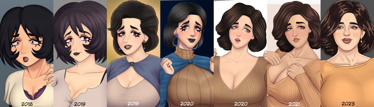 Linus_Aeris's tweet photo. Trish es de los ocsitos que mas he dibujado, tambien de los que mas reworks tuvo xD pero este es el definitivo <3
para los que les guste el primer diseño de 2020 que sepan que ese diseño fue reutilizado para Shey, que es la abuela de Trish, a ver cuando le toca su rework tambien https://t.co/Hu6BgqLdG6
