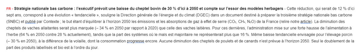 marclefur's tweet image. Quand la DGEC au ministère @Ecologie_Gouv  prévoit une baisse de 30% du #cheptel #bovin d’ici 2050 et que le ministère @Agri_Gouv  reste muet, on peut se demander si il y a encore un ministre de l’ #agriculture . @MFesneau @ChristopheBechu