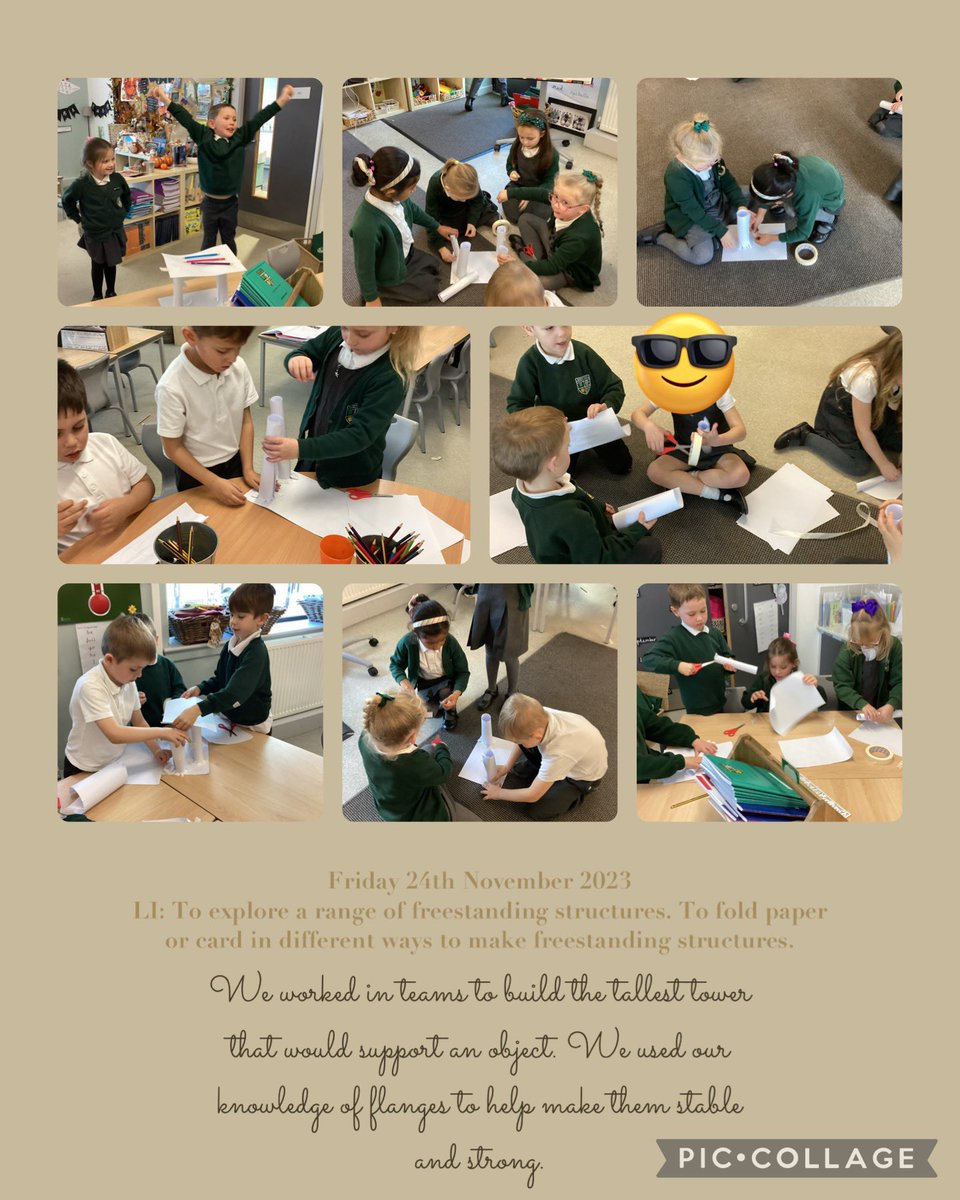 Year 1 loved building their tower structures in DT today! We worked so well in our teams 😊 <a href="/DTBedfordDrive1/">DT@BedfordDrive</a>