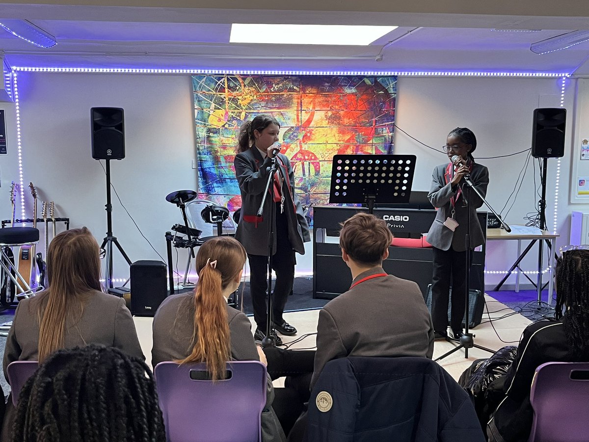 More wonderful Open Mic Sessions this afternoon. Come and join us every Friday lunch time. The Music Department. Happy Friday! 🎶🎶🎶