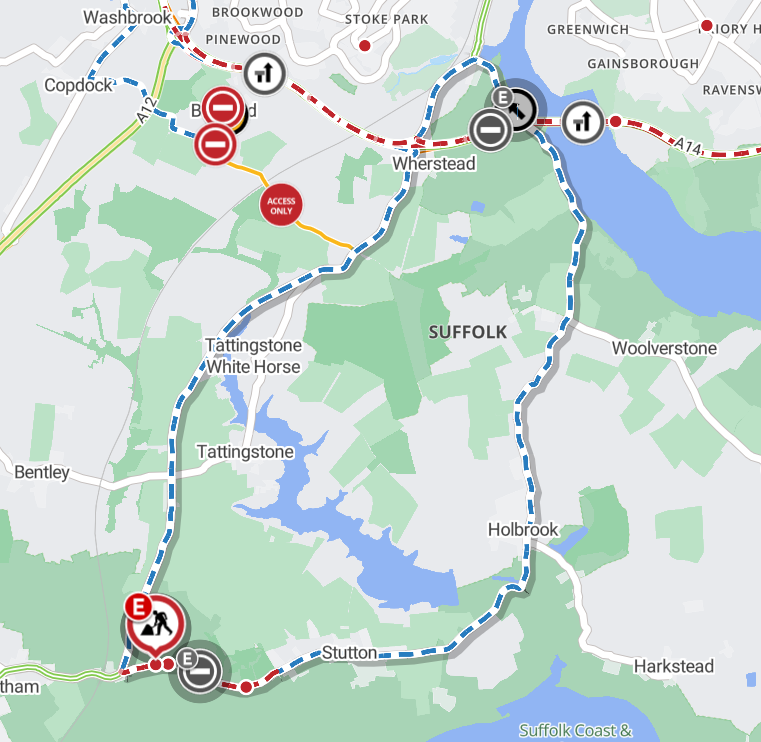 Suff_highways's tweet photo. B1080 Stutton Road, #Brantham
& B1080 Manningtree Road, #Stutton from Stutton Road to Lewis Lane
The roads listed above will be closed on 27 November 2023 between 10am and 3pm, for verge repairs.
Diversion: B1080, B1456, A137 and vice versa. #Suffolk https://t.co/Iyeixpbecb