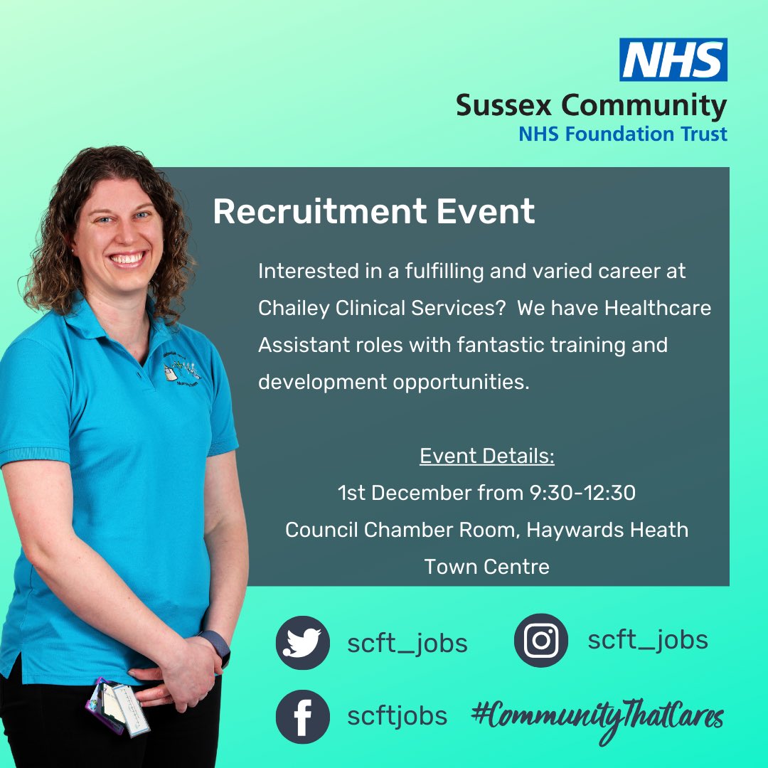 Please share with anyone who would like to attend and find out more about working for chailey!