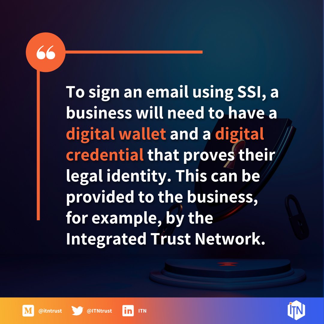 Our latest blog unpacks the power of ITN for trusted email signing: 

🔸 Fight #phishing with a robust #trustedidentity registry 
🔸 Boost security &amp; resilience with ITN's #decentralized structure

➡️ Read more: bit.ly/3sDPrdy